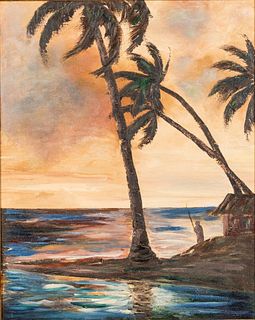 Jameson, Maui Fisherman, Oil on Canvas