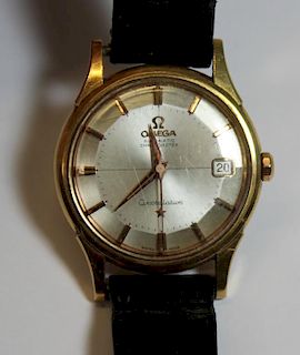 JEWELRY. Men's Omega Constellation 18kt Watch.