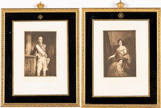 2 Signed Prints of 1st Marquess of Willingdon & Wife