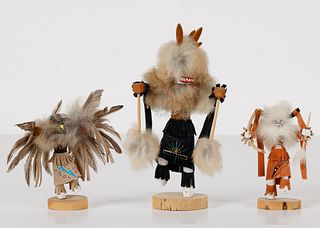 Three Navajo Kachina Dolls