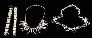 4 Silver Costume Jewelry Pieces