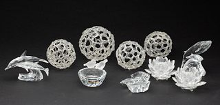 10 Decorative Glass Articles, including Swarovski