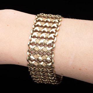 Italian 14K Gold X-Link Bracelet
