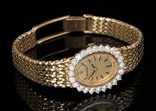 Rolex 14K Gold and Diamond Woman's Watch
