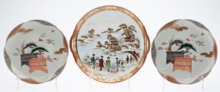 3 Japanese Porcelain Plates