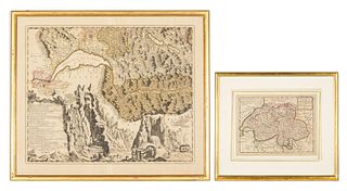 Two Maps of Switzerland Including Moll