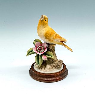Andrea by Sadek Porcelain Figurine, Canary + Base