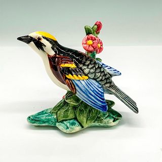 Stangl Pottery Bird Figurine, Chestnut Sided Warbler 3812