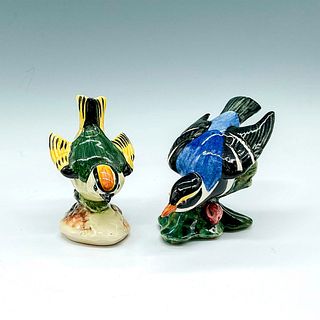 2pc Stangl Pottery Figurines, Kinglet & Warbler