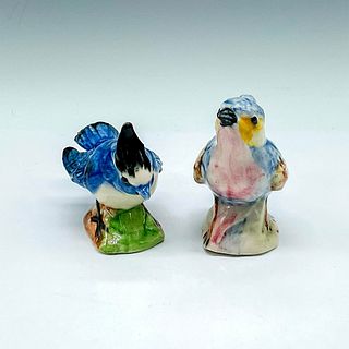 2pc Stangl Pottery Figurines, Warbler & Titmouse