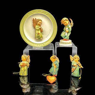 7pc Goebel Hummel Porcelain Ornaments/Plate/Figurine, Angels