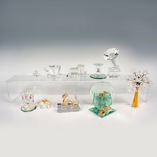 13pc Crystal Figurine Grouping