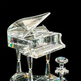 Swarovski Crystal Figurine, Grand Piano with Stool