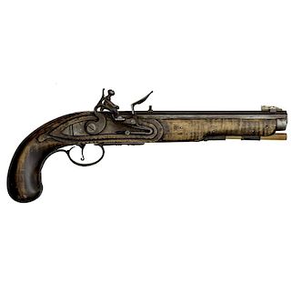 Contemporary Kentucky Style Flintlock Pistol