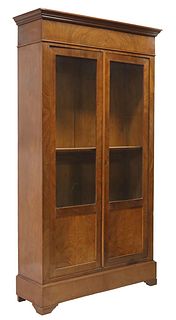 FRENCH LOUIS PHILIPPE PERIOD MAHOGANY BOOKCASE
