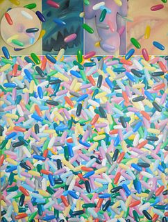 Paul Spina (American, 1937-2017) acrylic