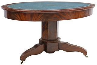 FRENCH FLAME MAHOGANY EXTENSION TABLE