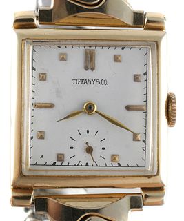 Tiffany & Co. 1940s 14k Gold Wrist Watch