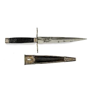 Fitzpatrick Dagger with Silver and Leather Sheath