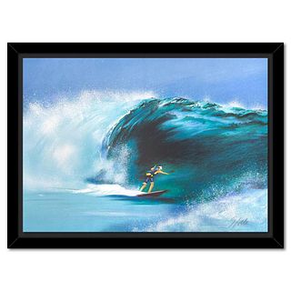 Victor Spahn, "The Wave" framed limited edition lithograph, hand signed with Certificate of Authenticity.