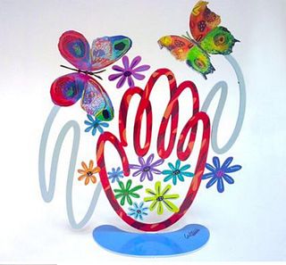 David Gershtein- Free Standing Sculpture "Hamsa Butterflies"