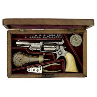 Cased Factory Engraved Colt Root Revolver