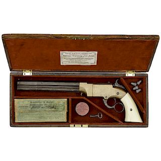 Cased Colt Volcanic Pistol