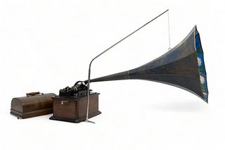 Edison Model C Standard Phonograph, Ca. Early 20th C., H 11" W 13" Depth 9.25" , SN: 591722