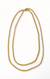14K Yellow Gold Chain Necklace L 19" 4.8g