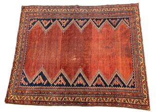 Persian Hand Woven Shiraz Oriental Rug 19th C., W 5' 2'' L 6' 1''