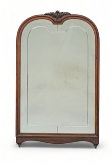 Berkey And Gay Carved Mahogany Mirror, Ca. 1930, H 42" W 26"