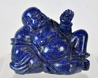 Lapis Lazuli Reclining Buddha Figurine