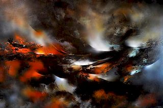 Leonardo Nierman "Volcanic Landscape" A/B