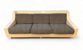 Attributed to Homecrest (American) Mid Century Modern Fiberglass Sofa, Ca. 1960, H 27" W 79" Depth 34"