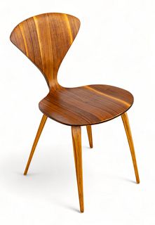 Norman Cherner for Plycraft (American) Mid Century Modern Plywood Chair, Ca. 1960, H 31.5" W 17.5" Depth 19"