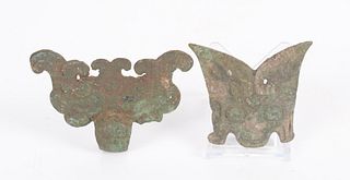 Two Pieces of Chinese Bronze, Han Dynasty