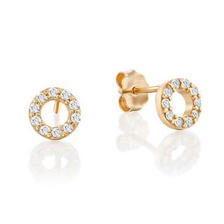 14kt Rose Gold 0.12ctw Diamond Earrings