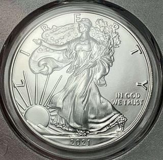 2021(P) American Silver Eagle PCGS MS69 First Day Of Issue