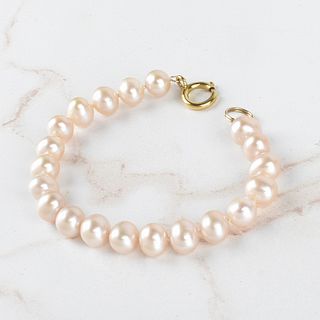 Pearl and 14K Bracelet