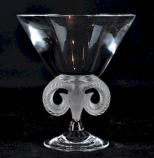 Lalique 'Aries' Rams Head Compote