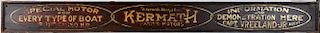 Kermath Marine Engine Co. Vintage Wood Sign