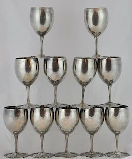 11 Carlo Camusso 925 Sterling Wine Goblets