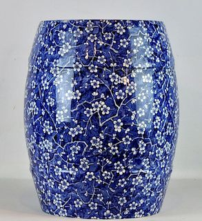 Minton Porcelain Blue & White Garden Seat