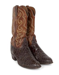 PATRICK SWAYZE BROWN LUCCHESE BOOTS