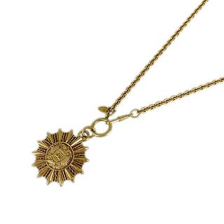 CHANEL MEDALLION GOLD PLATED NECKLACE