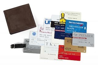 PATRICK SWAYZE WALLET AND CREDIT CARDS