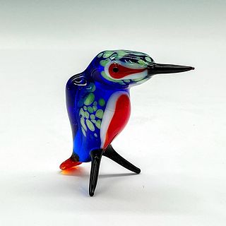 Murano Art Glass Figurine, Kingfisher