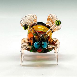 Collectible Murano Styled Glass Figurine, Bumble Bee