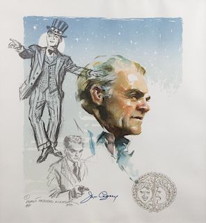 JAMES CAGNEY SIGNED PRINT