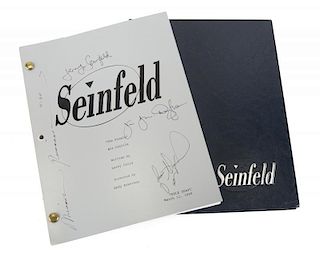 SEINFELD SIGNED FINALE SCRIPT AND YEARBOOK